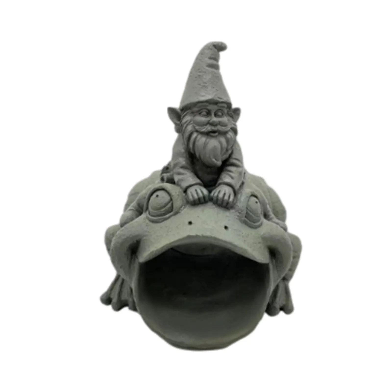 

Garden Decorations, Dwarf Frog Shaped Sculpture Resin Statue Decorative Artware for Balcony Park Courtyard