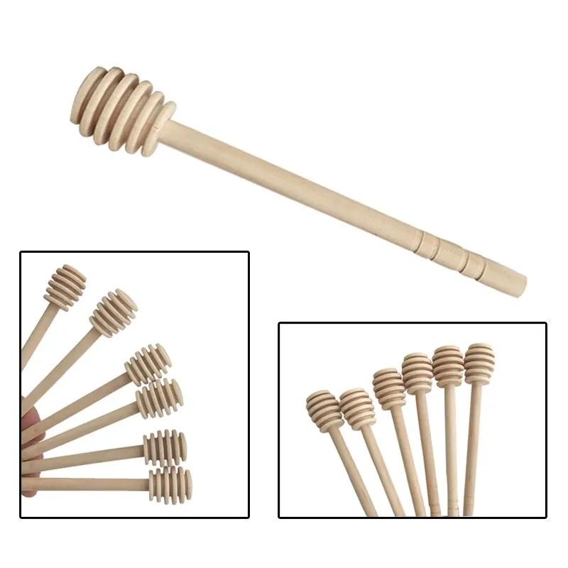 Новинка 1 шт. практичная деревянная ложка для перемешивания меда с длинной ручкой