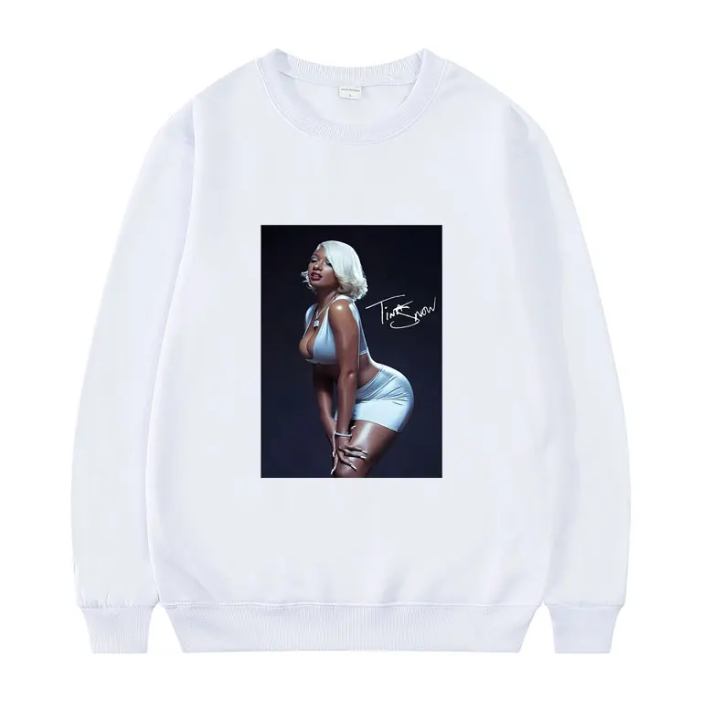 

Rapper Tina Snow Graphics Print Sweatshirt Fashion Casual Sweatshirts Simplicity Loose Women Pullover Crewneck Unisex Sportswear