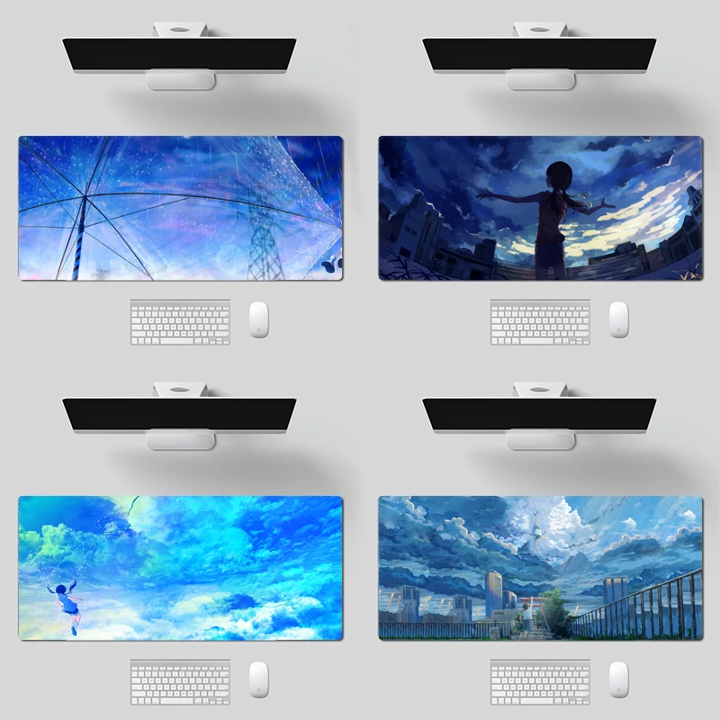 

Коврик для клавиатуры для геймеров, большой резиновый коврик для мыши с фиксируемыми краями, офисный Настольный коврик для ноутбука