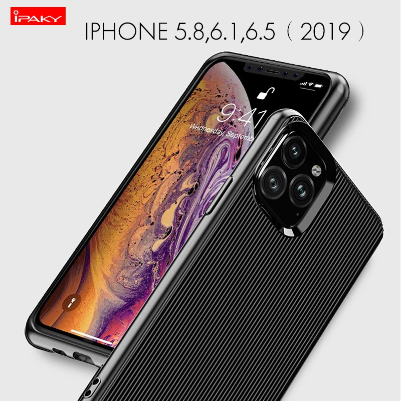 Чехол для Apple iPhone 11pro max Мягкая силиконовая резина Противоударная задняя крышка
