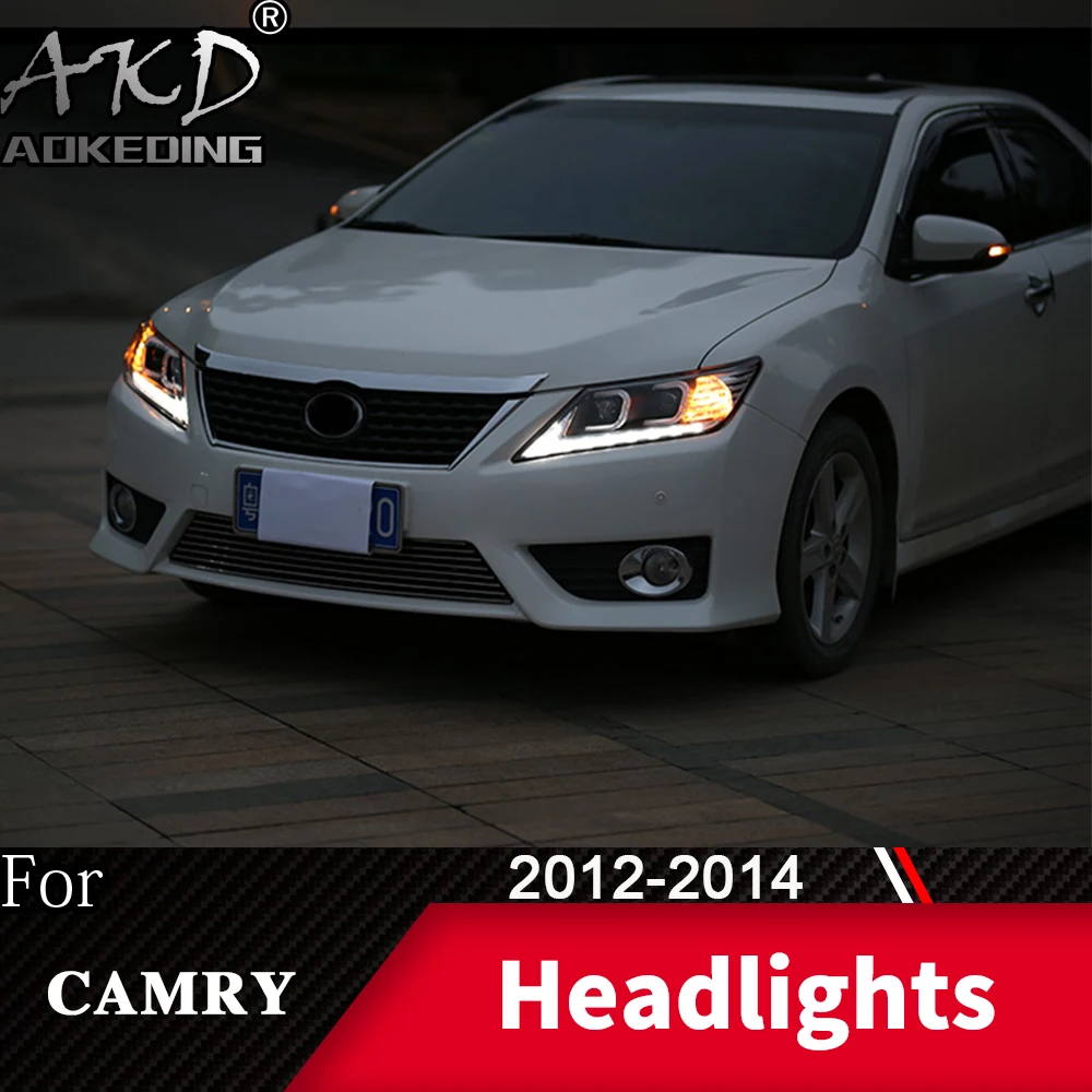 

Head Lamp For Car Toyota Camry 2012-2014 Camry V50 Headlights Fog Light Day Running Light DRL H7 LED Bi Xenon Bulb Car Accessory
