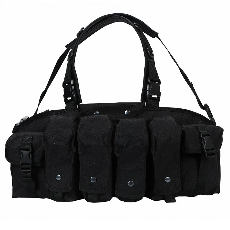 AK Chest Rig Molle Tactical Vest Airsoft 47 Magazine Pouch Army Military Equipment Outdoor CS Wargame Paintball Hunting Vests | Спорт и