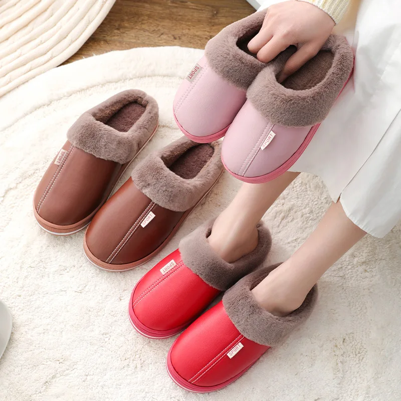 

Winter Slippers for Boy Girl Warm Flat Shoes Children Non-Slip Home Indoor Fashion Kids Slides Flip Flops Comfortable