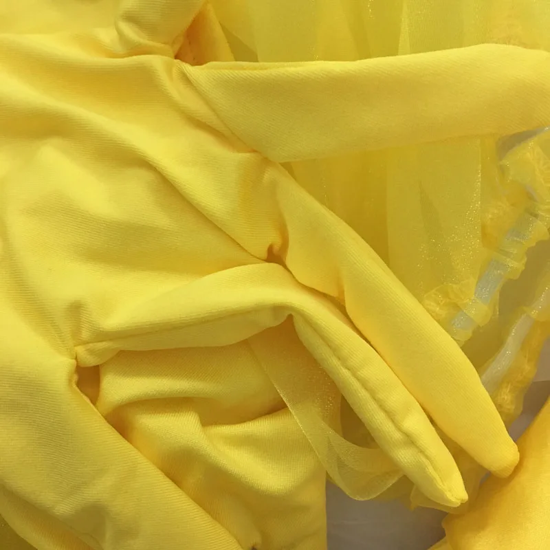 2018 желтое нарядное платье принцессы для взрослых Карнавальный костюм Нарядное