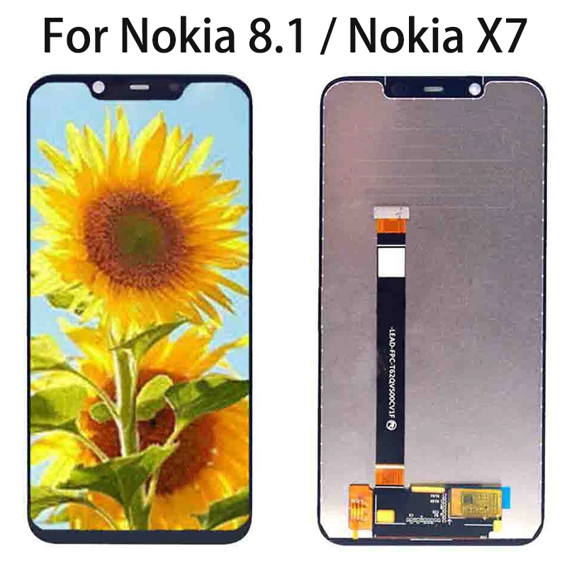 6 18 &quotОригинальный ЖК дисплей для Nokia 8 1 сенсорный экран X7 7 Plus TA 1131 1099 с цифровым