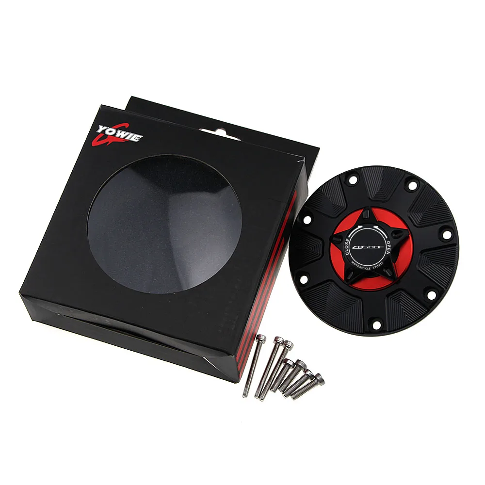 Крышка топливного бака CNC из алюминия без ключа на мотоцикл HONDA CB 500F CB500F CB500 F 2016-2018.