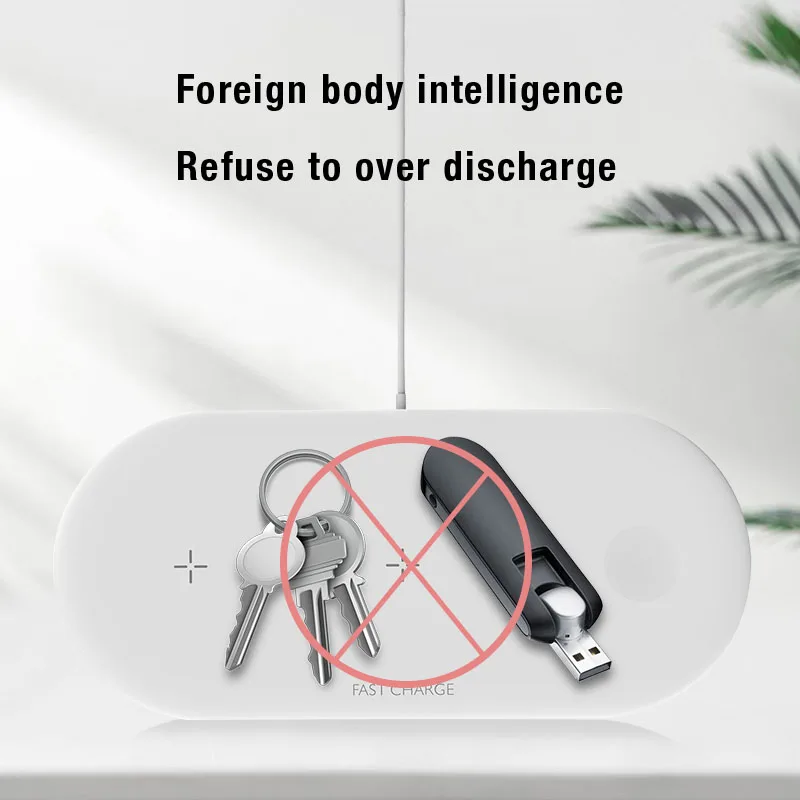 Беспроводное зарядное устройство 10 Вт 3 в 1 для iPhone Apple Watch Airpods Индукционное 8 X XR XS