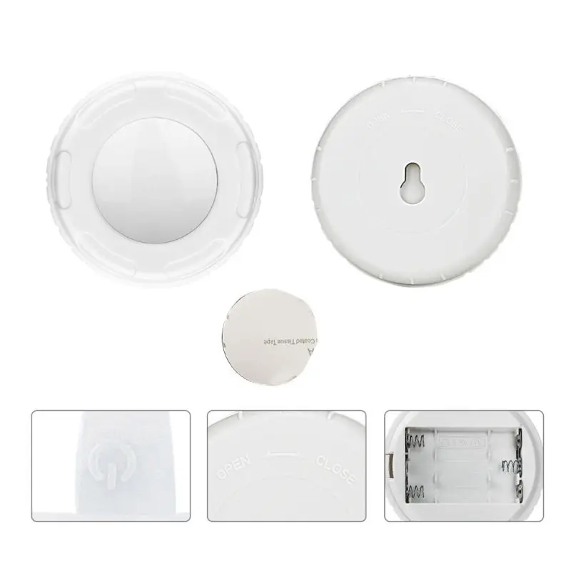 

Wireless LED ice hockey light 4 pieces with remote control | LED cabinet lighting | closet light | battery-powered light