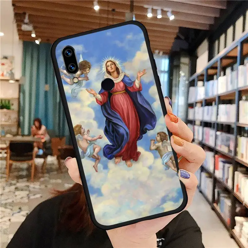 

Phone Case For Xiaomi Redmi Note 4 4x 5 6 7 8 pro S2 PLUS 6A PRO Bless Virgin Mary
