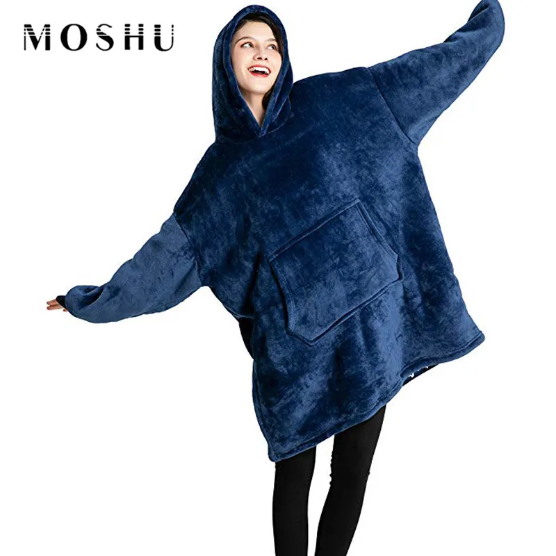 Женская зимняя толстовка с капюшоном 2019 теплое Флисовое одеяло мягкие уличные