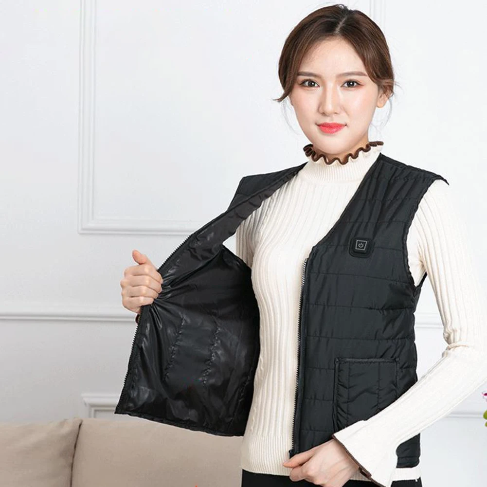 New Winter Motorcycle Motocross Gear Body Armor Vest Heating Warm Washable USB Temperature Adjustable Heated Protector | Автомобили и