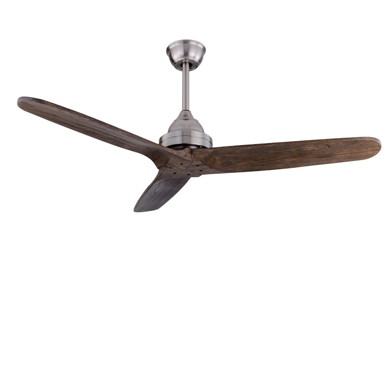 

EONART 52 Inch DC motor without lamp modern simple 3-leaf solid wood with remote control ceiling fan 220 V ceiling fans