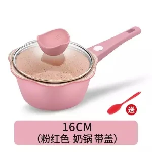 Набор кухонных кастрюль для супа и кастрюли для мясного бульона, детские пищевые добавки, емкость для молока камень майфан, антипригарные горшки для приготовления пищи, детские маленькие - Цвет: 16cm milk pot with