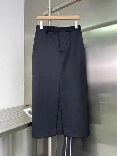 

2021 Fashion Classic High Quality Women Temperament High Waist Midi Split Skirt