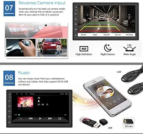 Автомагнитола на Android с GPS навигацией видеоплеером сенсорным экраном и функцией