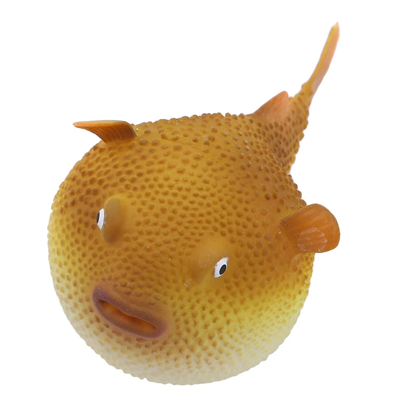 

Glowing Effect Man-made Fish Luminous Ornament Underwater Decor silicone Fish Aquarium Artificial Artificial Puffer Fish Decor