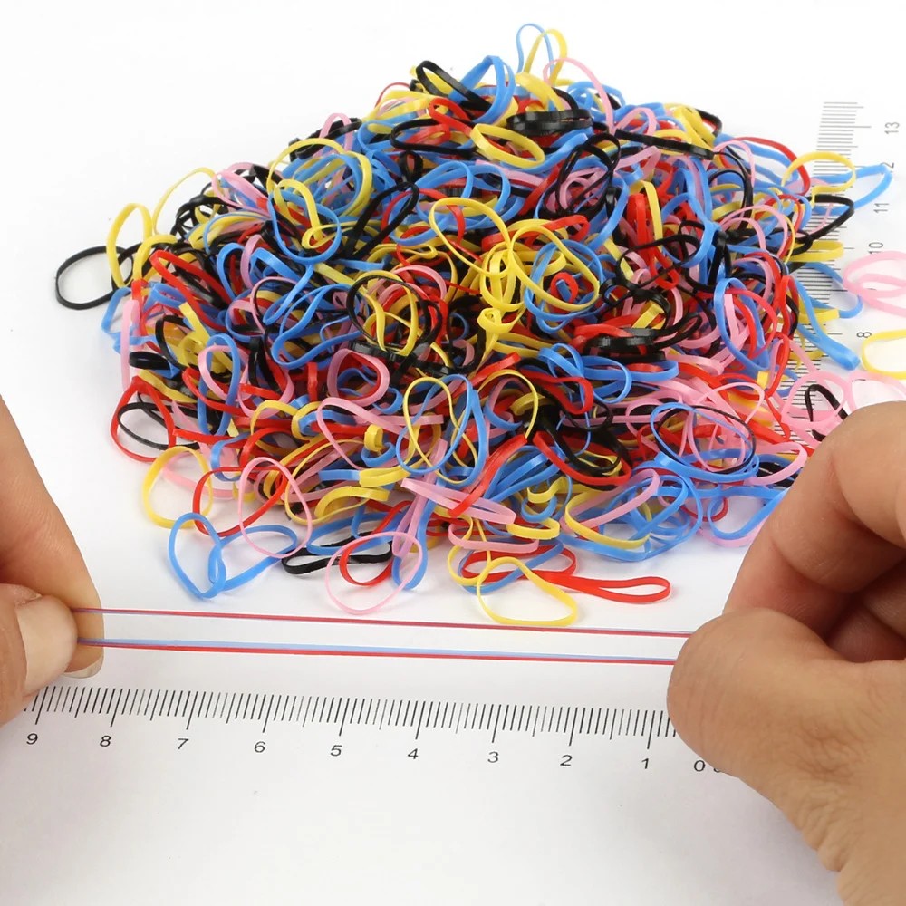 

About 1000pcs/bag New Child Baby Hair Holders Rubber Bands Elastics Girl's Tie Gum Braids Hair Accessories