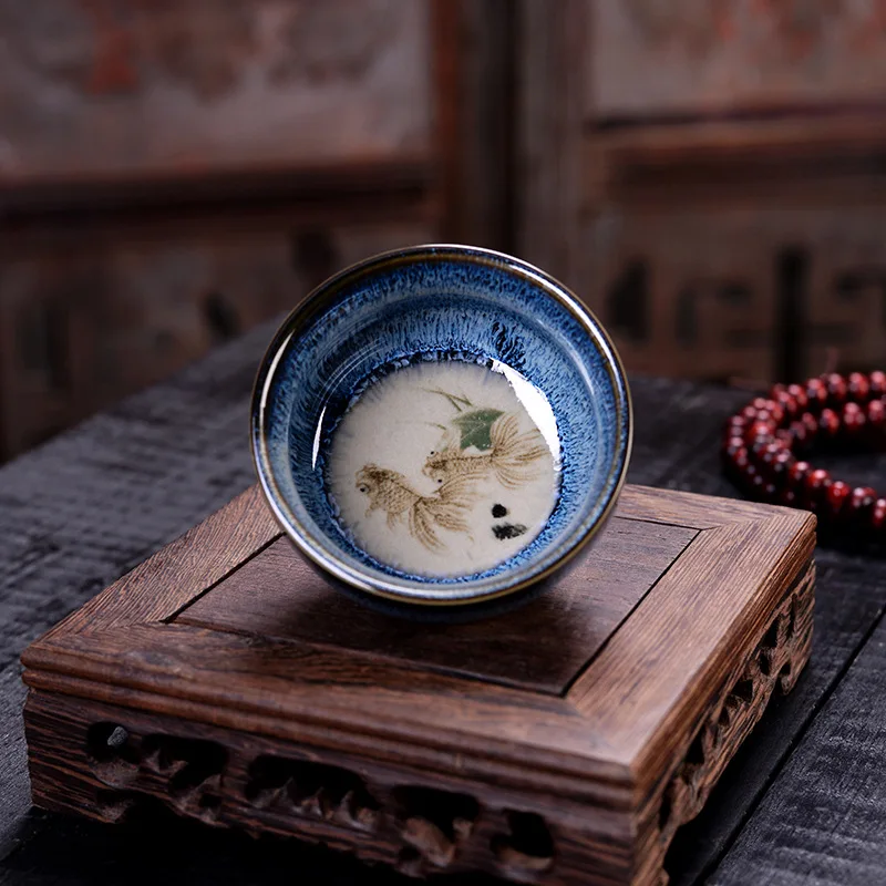 

70ml Hand Painted Ceramics Teacups Porcelain Kung Fu Tea Cup Chinese Style Pattern Tea Bowl Ceramic Cup Master Cup Teaware Sets