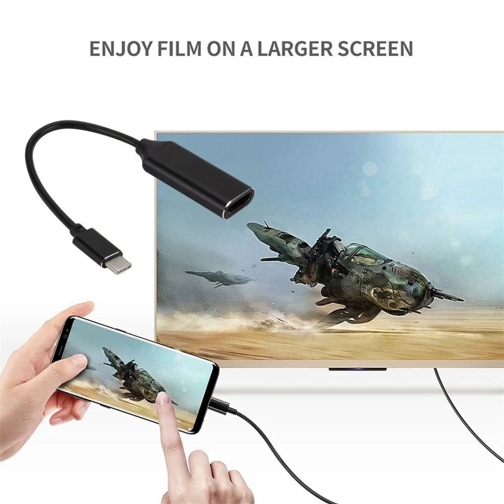 Адаптер PzzPss USB C-HDMI 4K 30 Гц кабель Type C HDMI для MacBook Samsung Galaxy S10 Huawei Mate P20 Pro адаптер |