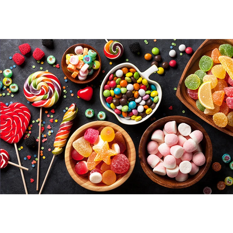 5D Роспись бриллиантами DIY "Еда Кухня" Набор для вышивки крестом с суши, овощами и специями Мозаика полной закрепки для домашнего декора.