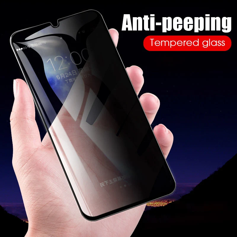 Nova 5T Anti Spy Tempered Glass For Huawei Mate 10 Pro P40 P20 P30 Lite 20 30 Screen Protector Nova 7i 3 SE Full Privacy Glass