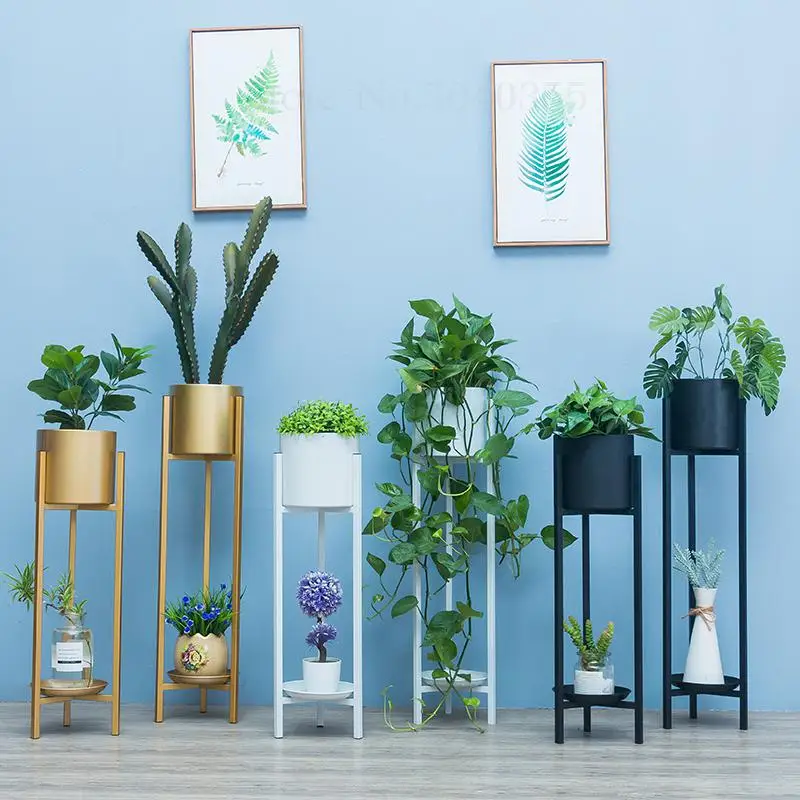 Скандинавская Цветочная стойка для гостиной из кованого железа металлическая