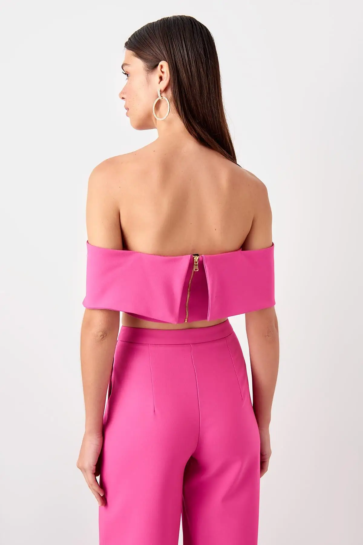 Trendyol фуксия Брюки сигареты TPRSS19PL0145 | Женская одежда