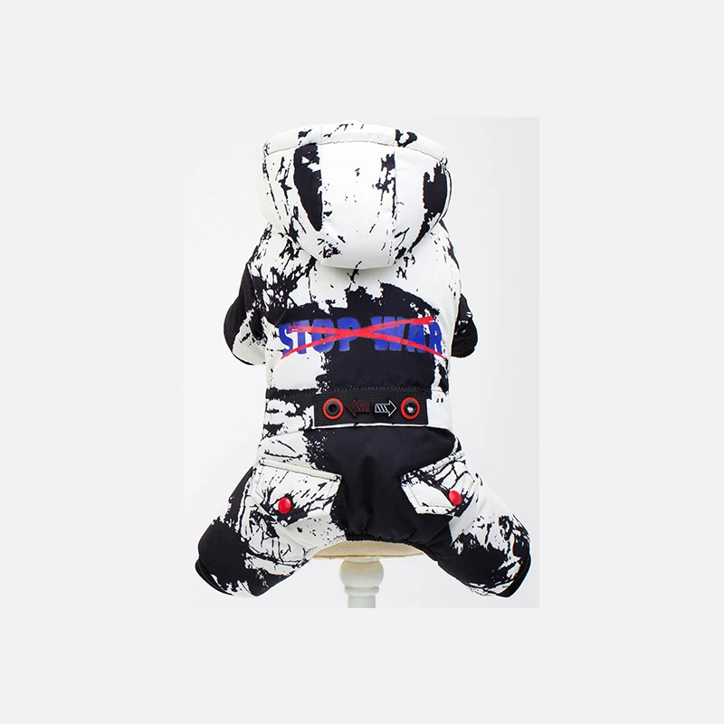 Black-White Куртка для чихуахуа теплая одежда для домашних животных Одежда для собак Одежда для питомца жилет одежда для собак маленькая курта для собак Одежда для щенков - Цвет: Black-White