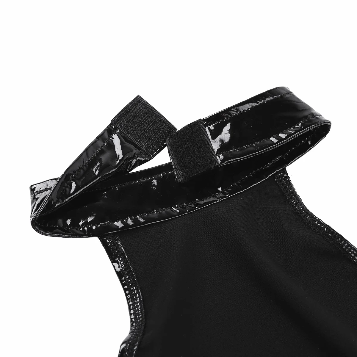 

Women Wet Look Faux Leather Crop Top Lingerie Open Nipple Bras Adults Fashion Halter Bra Sissy Sexy Erotic Tank Tops Underwear