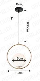 F Dia30cm ball15cm Современные стеклянные настольные лампы с шариками, золотой скандинавский простой спальный прикроватная настольная лампа для чтения, домашний декор, Светодиодный настольный светильник, Lamparas - Цвет абажура: F Dia30cm ball15cm