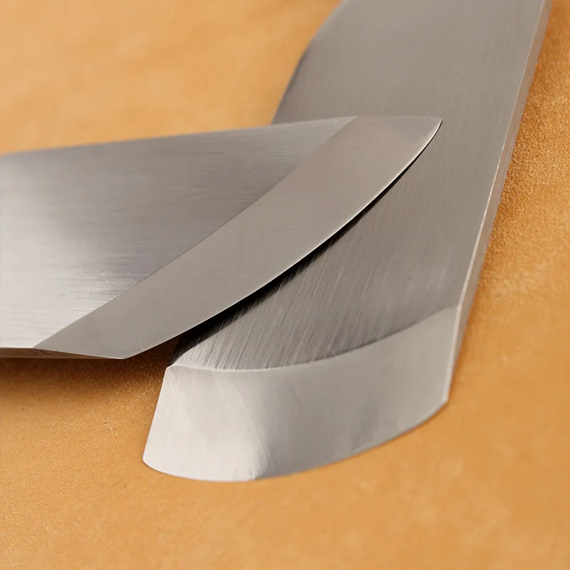 

Professional Sandalwood Handle Leather Thinning Knife Handmade DIY Leather Tool High Speed Steel Blade