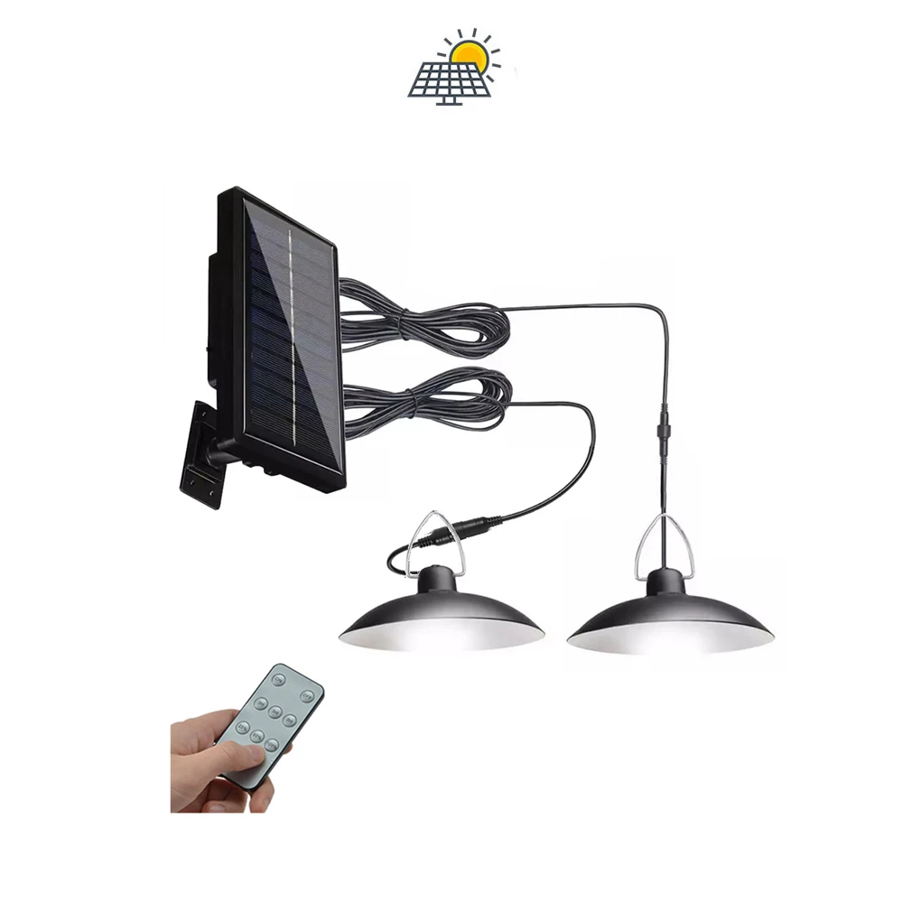 

Retro Lampshade Solar Pendant Chandelier solar Lamp Outdoor Light Wall Street Garden Light Security Spotlight Waterproof Decorat