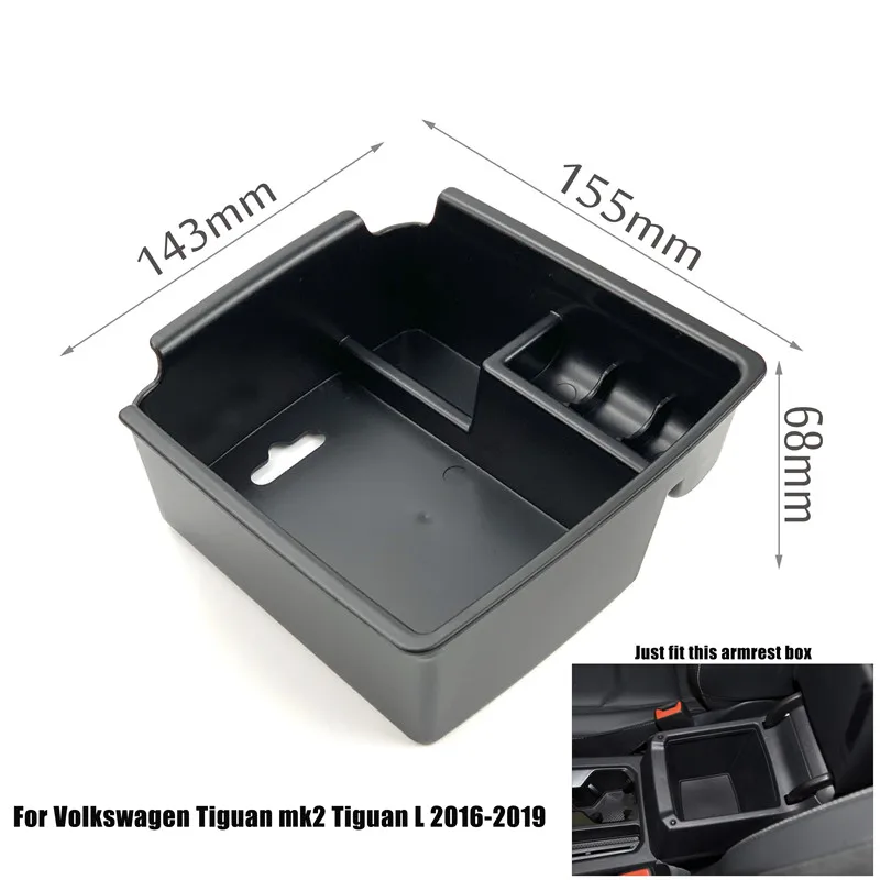 For Tiguan L 2016-19 Автомобильный подлокотник для Volkswagen Touareg Jetta Sharan Tiguan Touran Teramont Passat CC Variant Arteon Golf Sciocco MAGOTAN T-ROC - Название цвета: For Tiguan L 2016-19