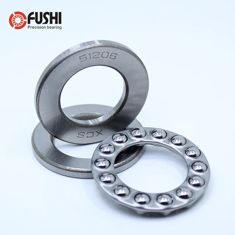51206 упорный подшипник 30*52*16 мм (1 шт.) ABEC 1 Axial шарикоподшипники 8206|bearing bearing|bearing