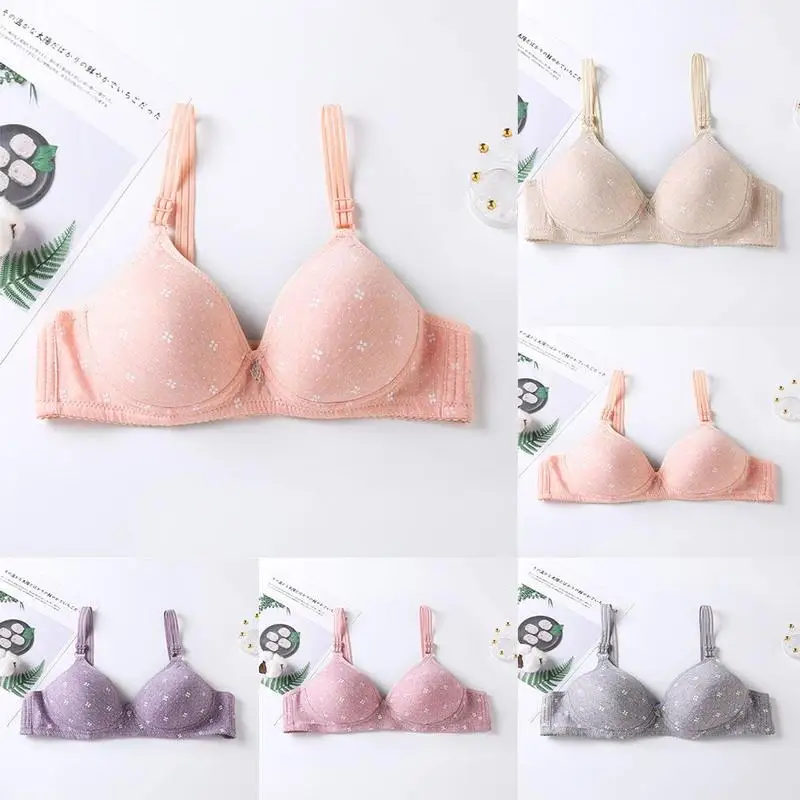 

Comfortable Soft Cotton Front-Close Bralette Size 38-46 Large Age Big Cup Women cup C Bra Size B Thin mold D Size Middle W9I4