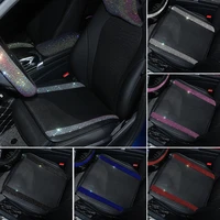 diamond leather car seat cushion car seat cover set for office chair bling car accessories for girls woman car seat protector