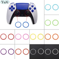 yuxi 30color plastic replacement accessories accent rings for sony for ps5 controller