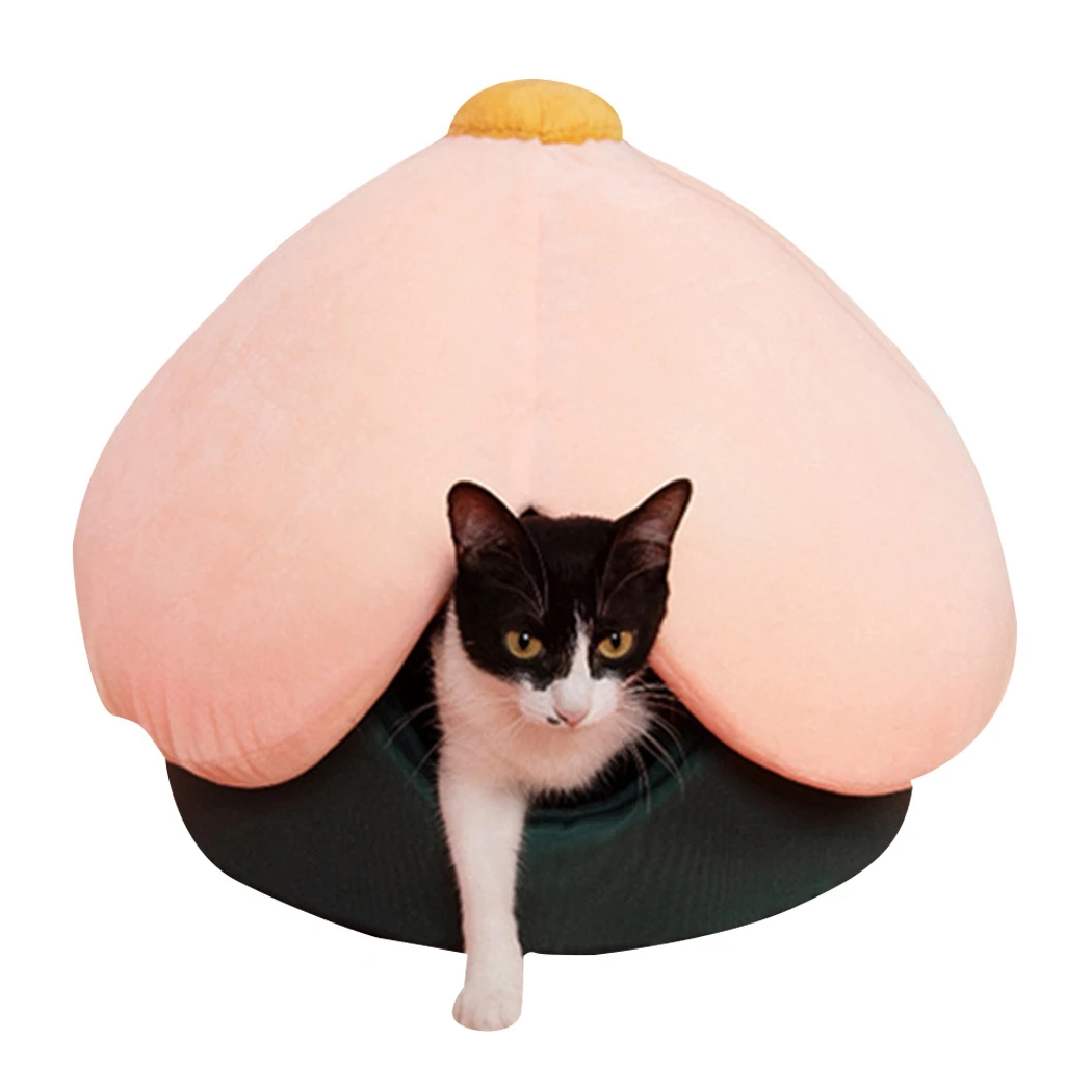 

Legendog Cat Bed Funny Convertible Flower Shaped Cat Cave Dog Cushion Bed For Cats Warm Winter Nest Detachable Cat Accessories