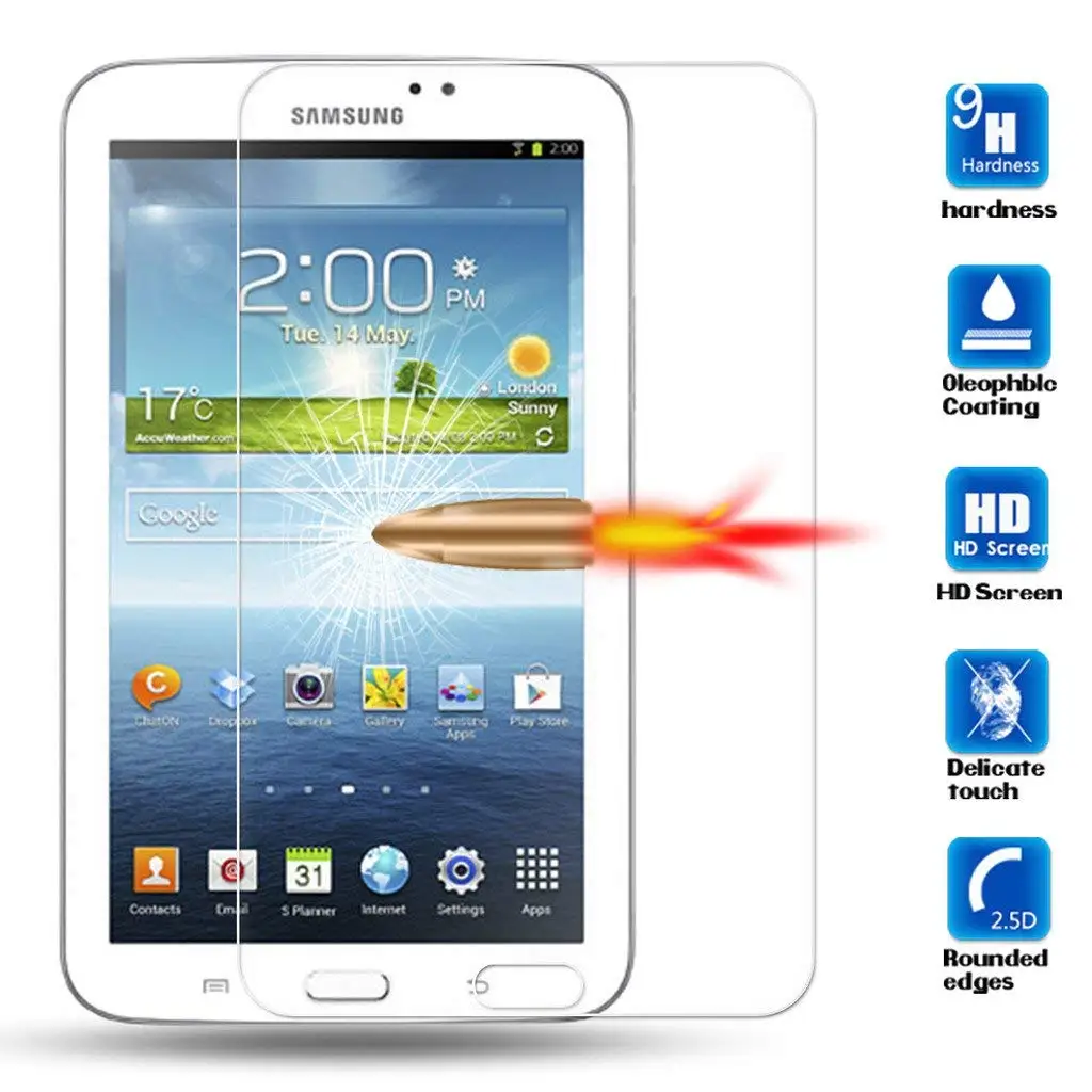 Tab 3 7 0 &quotЗащитная пленка для экрана из закаленного стекла Samsung Galaxy дюймов SM-T210 T211
