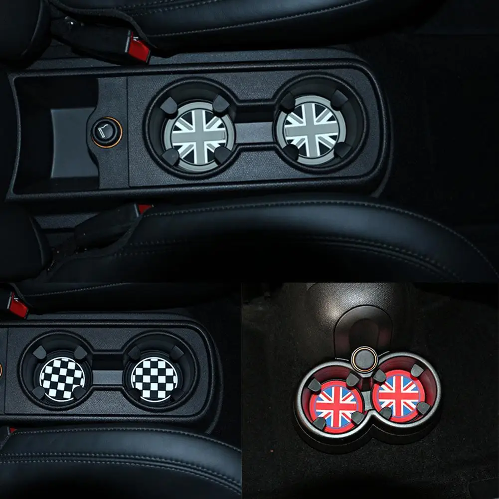 Для mini cooper Полезная Противоударная чашка с силиконовой защитой NON-SLIP накладки mini cooper S compatriot partner R55 R56 R57 R60 F55 f56