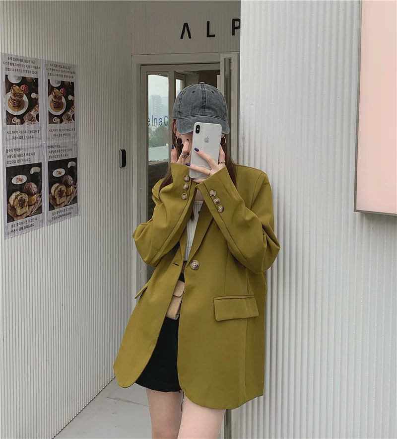 Новинка 2021 женские весенние блейзеры свободная повседневная офисная куртка