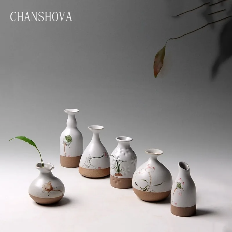 Китайские керамические вазы CHANSHOVA ручной работы для цветов украшение офиса