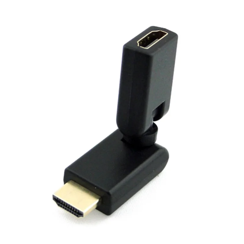 Поворот на 360 градусов V1.4 HDMI штекер гнездо адаптер Черный|Кабели HDMI| |