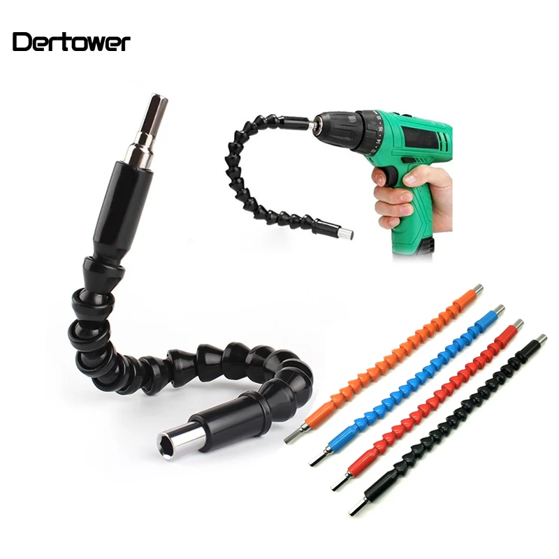 

1/4 "Шестигранным хвостовиком Инструменты для ремонта автомобилей черный 295 мм гибкий биты вала удлинительная отвертка бит держатель ссылку ...