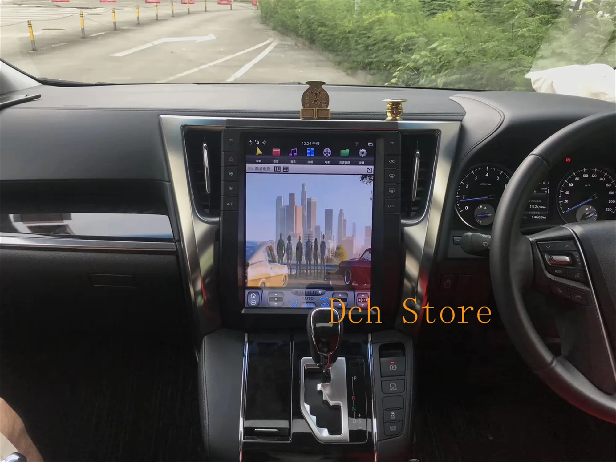 Автомобильный DVD плеер 13 ''в вертикальном стиле tesla Android 9 0 GPS радио для Toyota Alphard