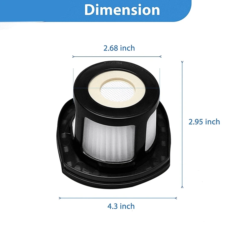 

Filter for Bissell Pet Hair Eraser Hand Vacuum 2284W 2390 2389 2390A,Replace Parts 1614212 1614203 1614204,(Pack 4+4+1)