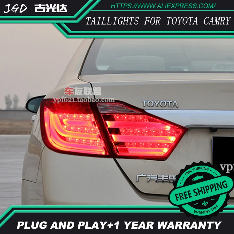 Стайлинг автомобиля задний фонарь для Toyota Camry V50 2012 2014 светодиодный Задняя Крышка