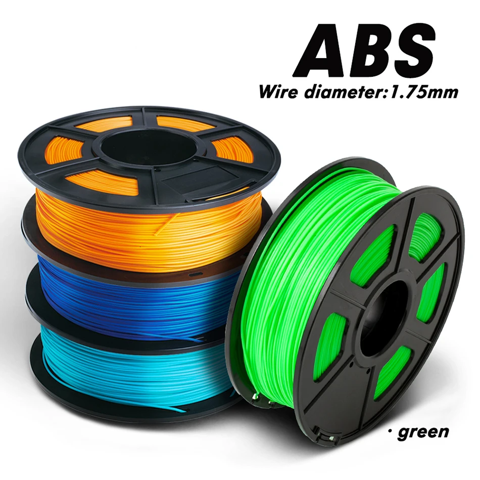 1,75 мм Exturded 3D-принтеры ABS Синтетическая нить 1кг/2.2lbs с катушкой допуск+/-0,02 мм Детские Dooling 3d ручка, работает с пластиком ABS сделай сам подарок