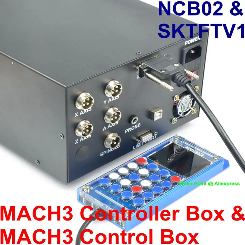 MACH3 USB Pote 4 осевой блок управления NCB02 ЧПУ гравировальный станок коробка SKTFTV1